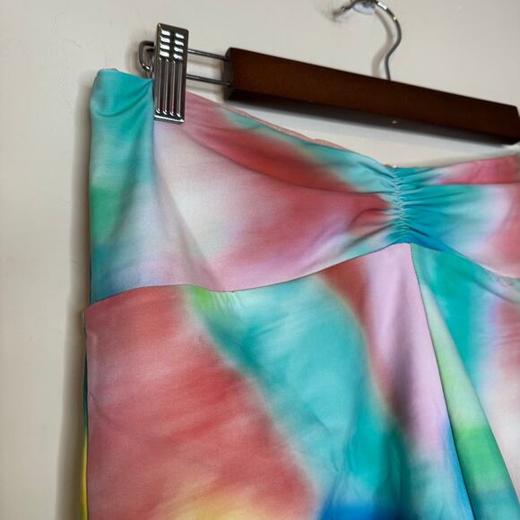 Citrus Shirred Reversible Booty Swim Shorts Pink Multicolor NWT Size Large - Picture 8 of 10